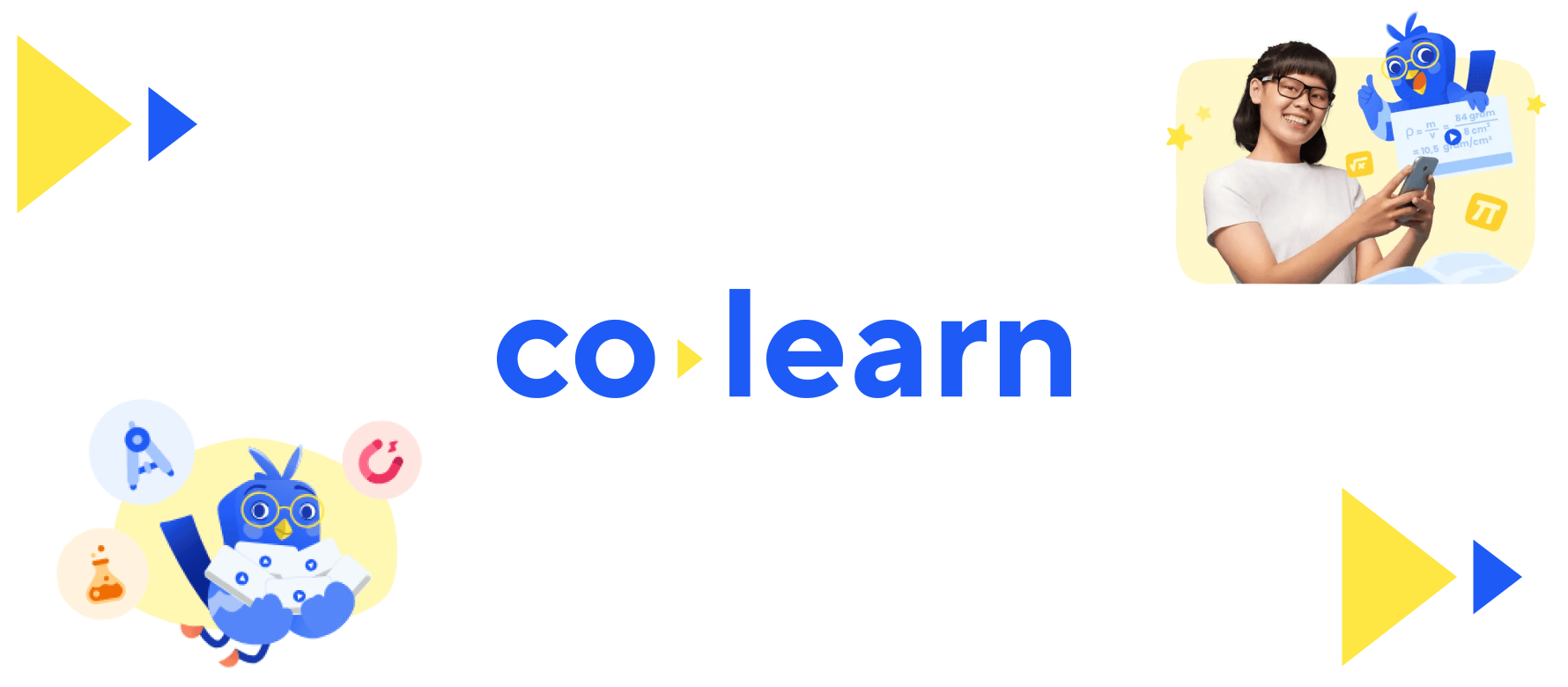 Case Study | Splash screen design of CoLearn, innovative EdTech app of Indonesia, empowering tuition centers and tutors to create online learning experiences for their students.